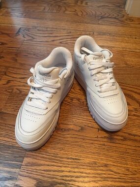 Reebok White Low-Top Leather Sneakers